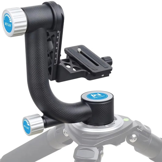Heavy-Duty Carbon Fiber Gimbal Tripod Head for Birdwatching