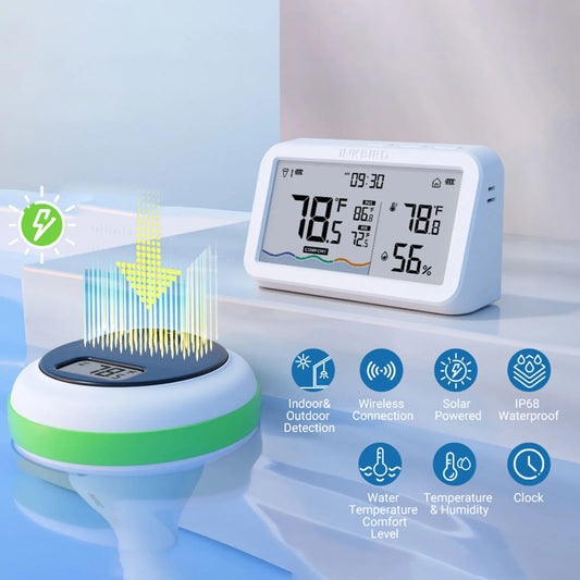 Solar Wireless Pool Thermometer with 300m Range