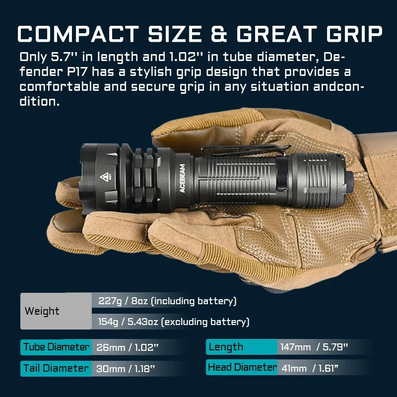 4900LM Long Range Dual Switch Flashlight