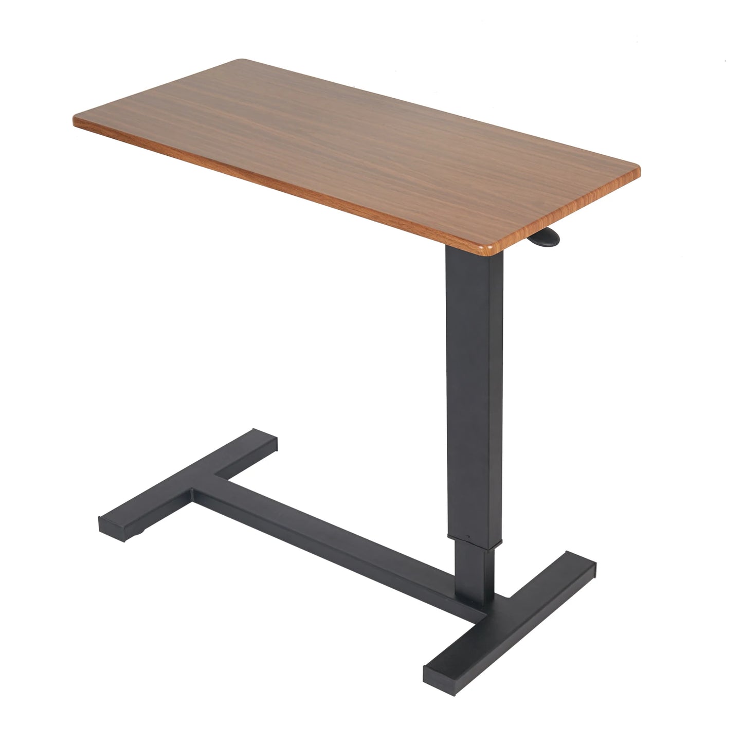 Adjustable Overbed Table with Hidden Wheels and Locking Base