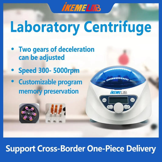 White Low-Speed Laboratory Centrifuge with LCD Display