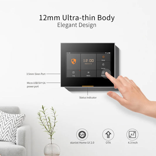 Compact WiFi Home Security Alarm Kit