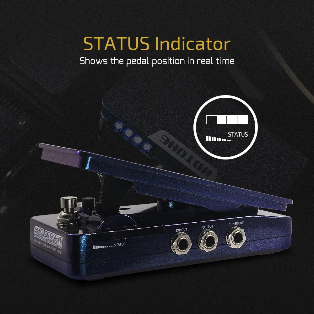 Multi-Mode Guitar Pedal Wah Volume Expression