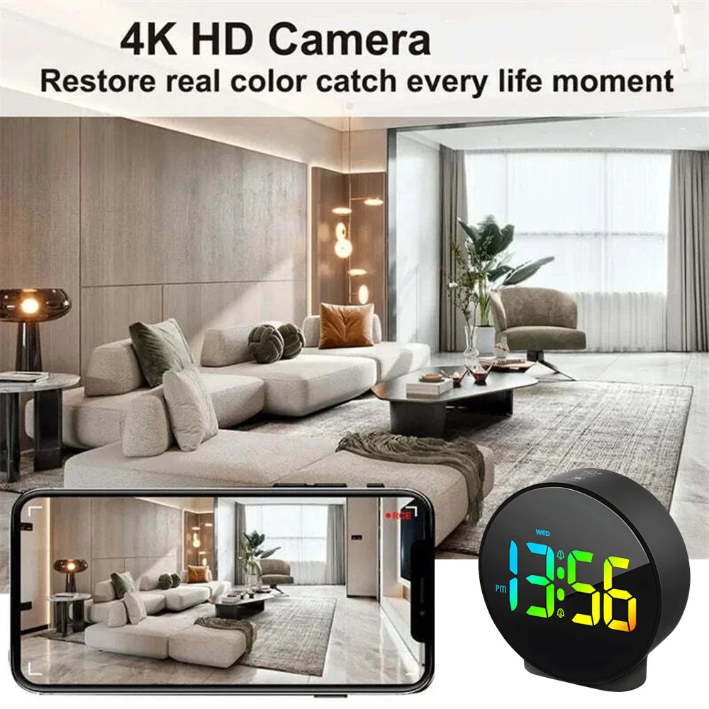 WiFi Security Square Clock Camera with Hidden Camera