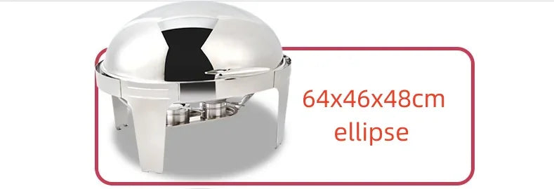 9L Food Warmer Chafing Dish Stainless Steel Buffet Server