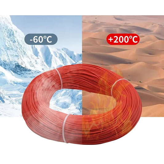 Heavy Duty 10AWG Silicone Copper Power Cable Black