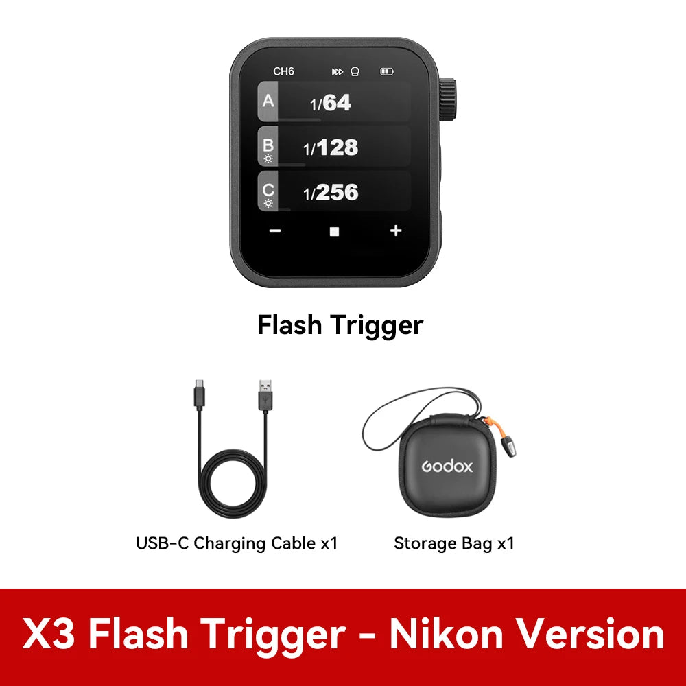 Wireless Flash Trigger Touch Screen TTL HSS Nikon