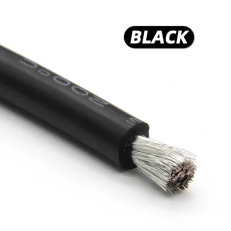Heavy Duty 10AWG Silicone Copper Power Cable Black