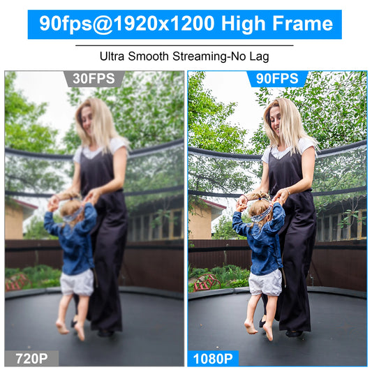 1080p High-Speed USB Webcam 90fps Global Shutter Camera