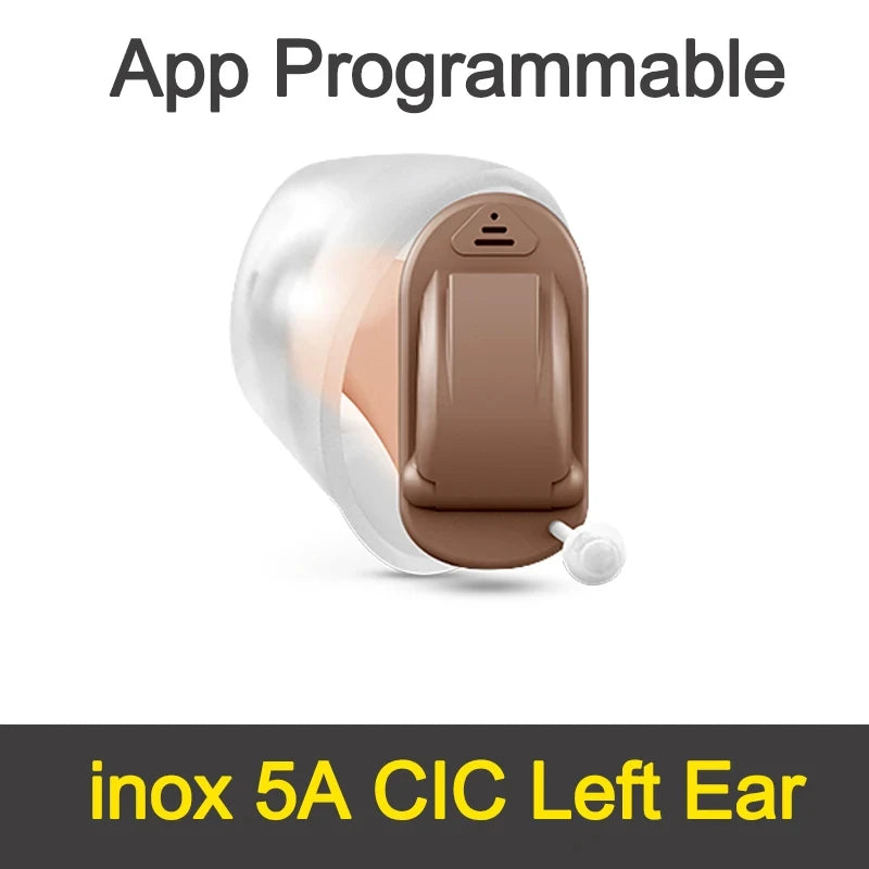 Mini CIC Digital Hearing Aid Left Ear Smart Noise Reduction