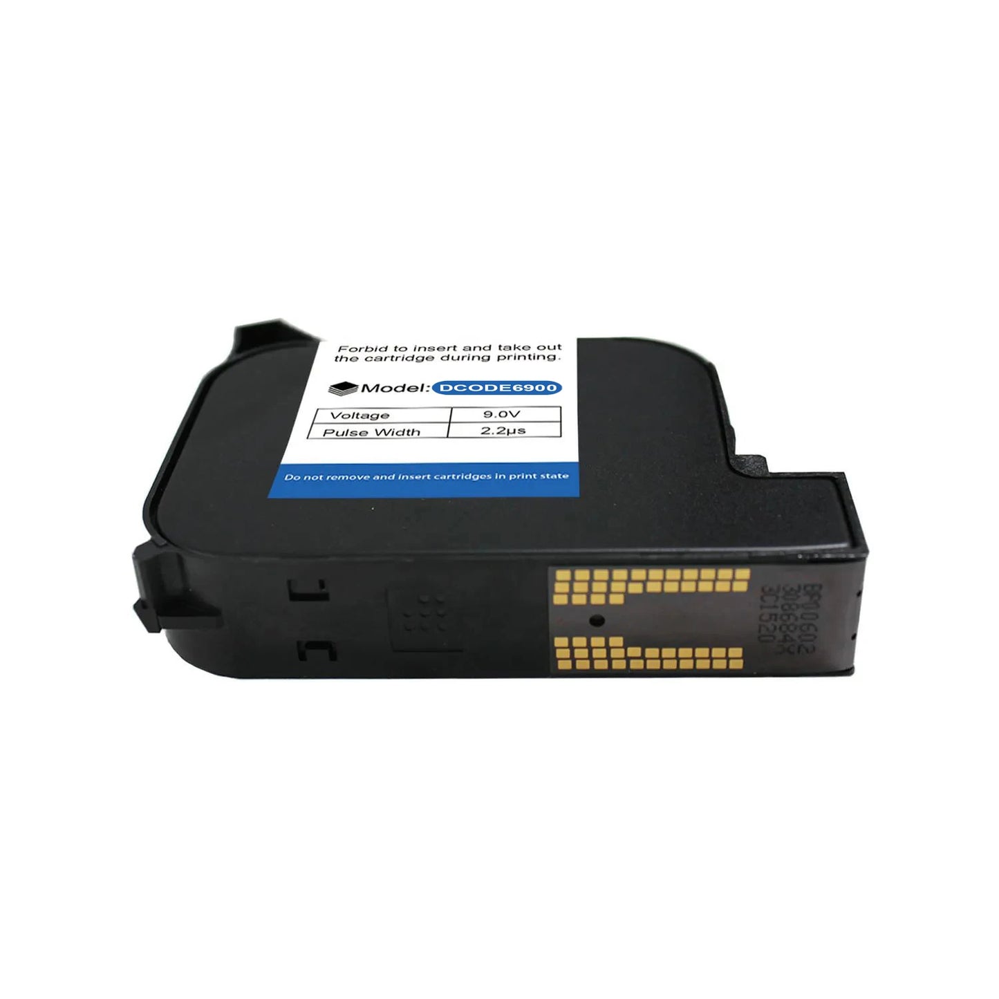 12.7mm Handheld Inkjet Printer Ink Cartridge Fast-Drying Black 3 Pack