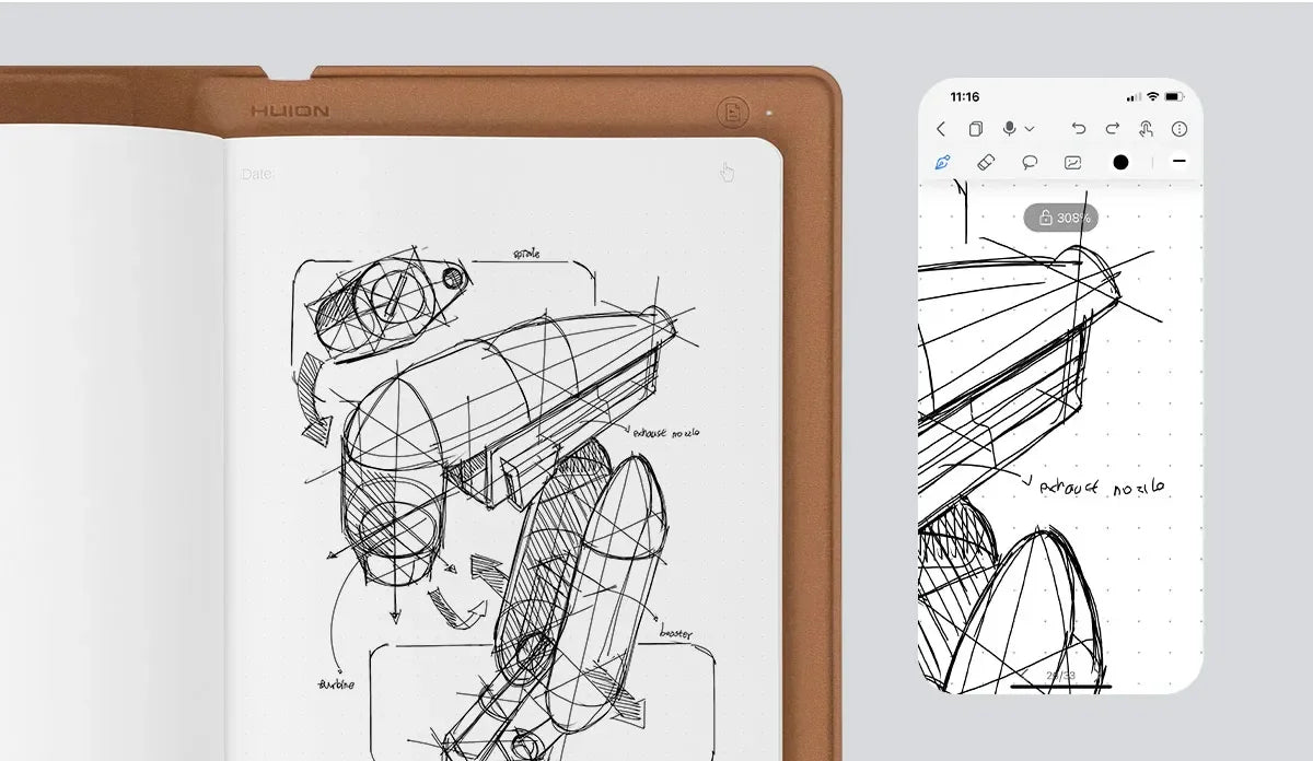 Bluetooth Wireless Digital Writing Tablet with Stylus