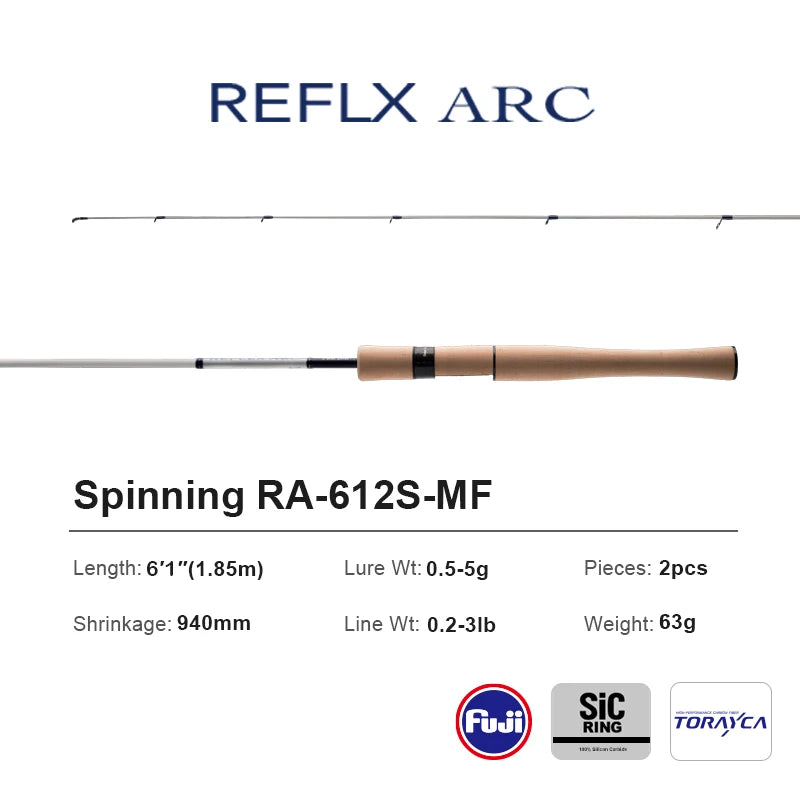 6FT BFS Fishing Rod 0.5-12g Carbon Cork Handle