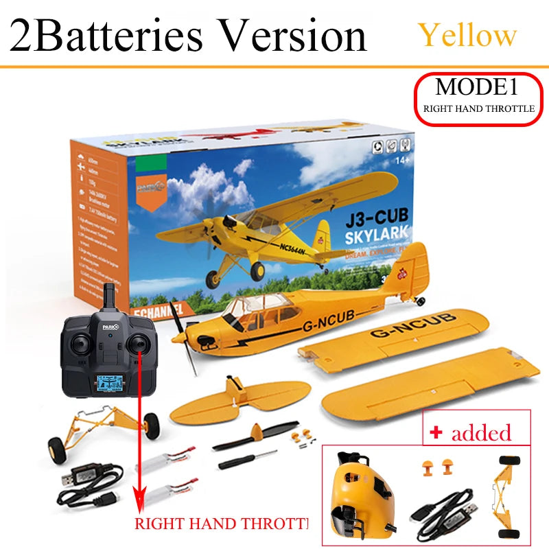 5CH 2.4G RC Plane Dual Battery Mode1