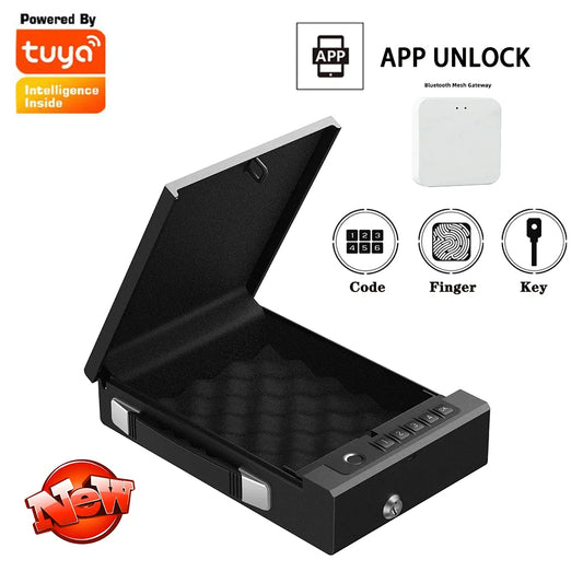 Heavy Duty Portable Safe Fingerprint Password Key Unlock