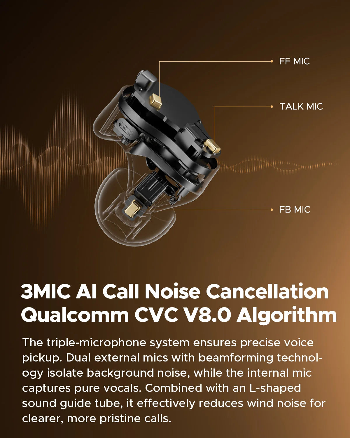 3 Driver Hybrid Wireless Earbuds with Adaptive ANC and LDAC