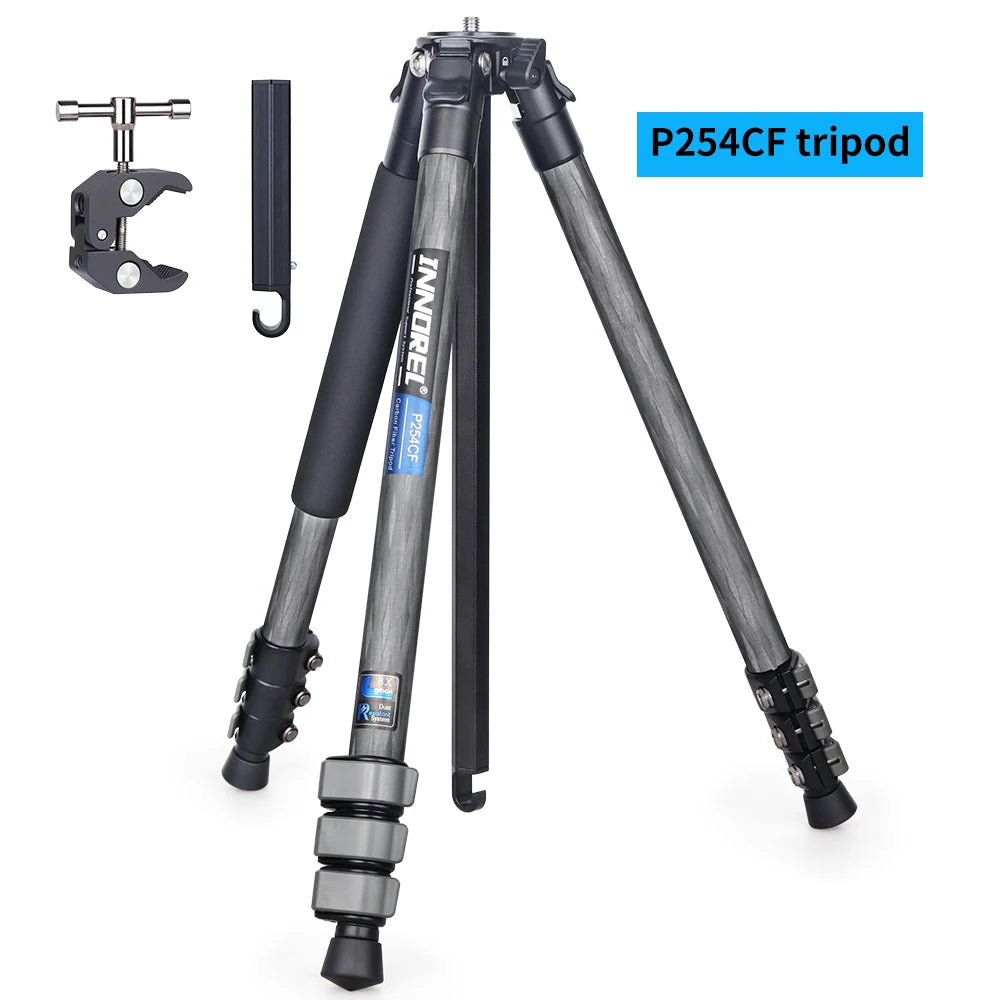 Compact Carbon Fiber Camera Tripod Heavy Duty 12kg