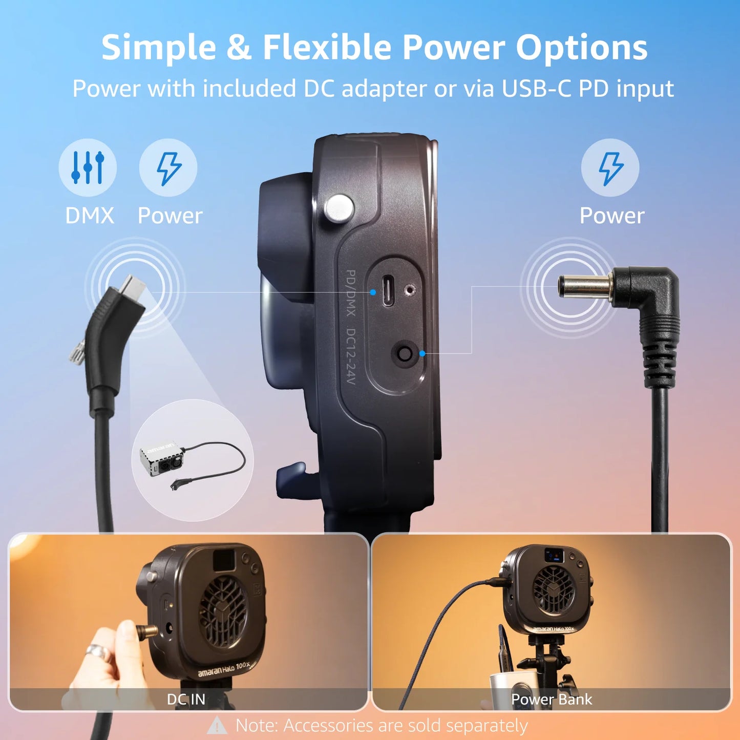 Portable 63W Bi-Color COB Photography Video Light
