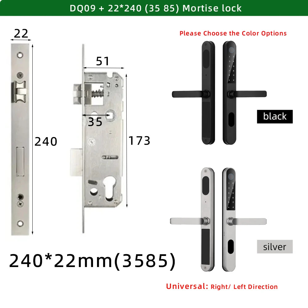 Waterproof Bluetooth Door Lock Fingerprint & Password Access