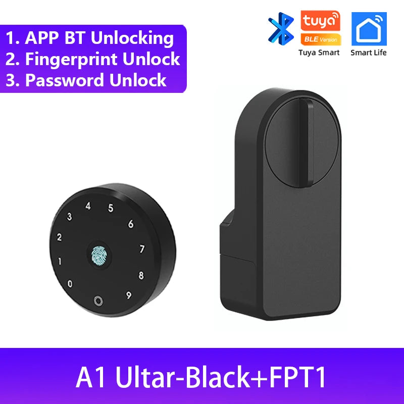 Smart Door Lock Fingerprint Password Bluetooth Keyless Entry