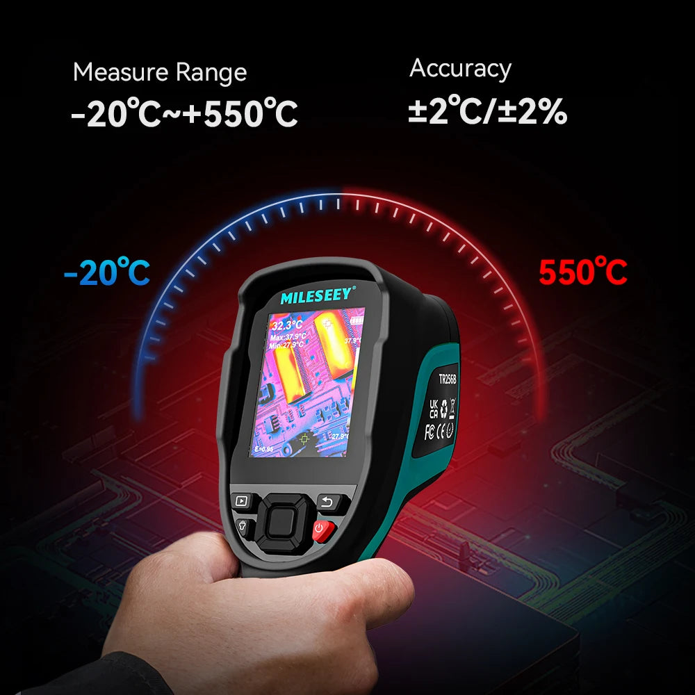 Thermal Imaging Device with 7 Palettes and 50Hz Refresh Rate