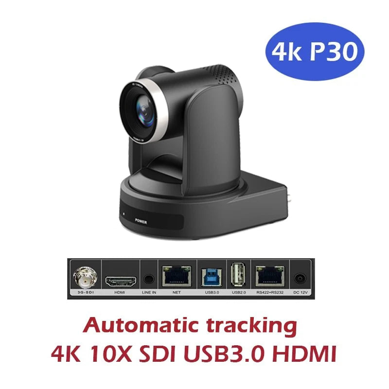 10X Zoom 4K PTZ Streaming Camera for Meetings and Worship