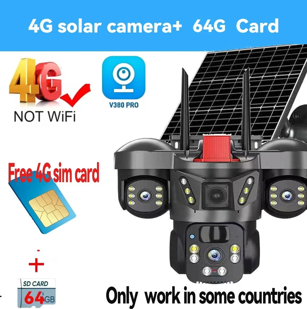Smart 4G Solar Camera Outdoor 64GB
