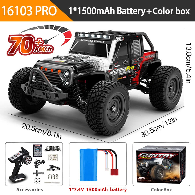 LED Remote Control Car 70KMH Off Road Monster