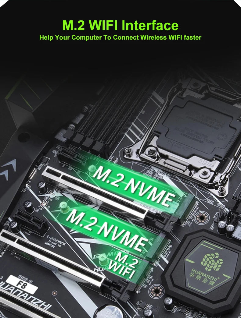 X99 F8 Motherboard LGA2011-3 DDR4 2133MHz
