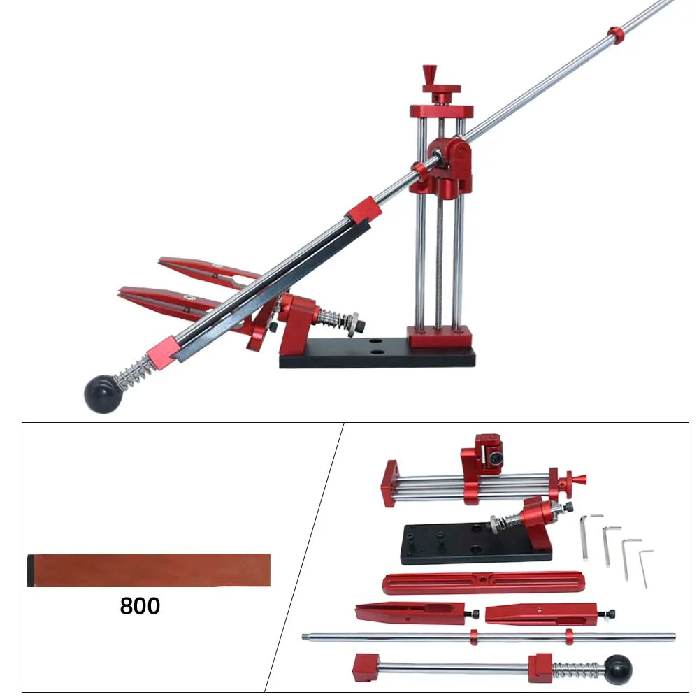 Professional Fixed Angle Knife Sharpening Kit with Grindstones