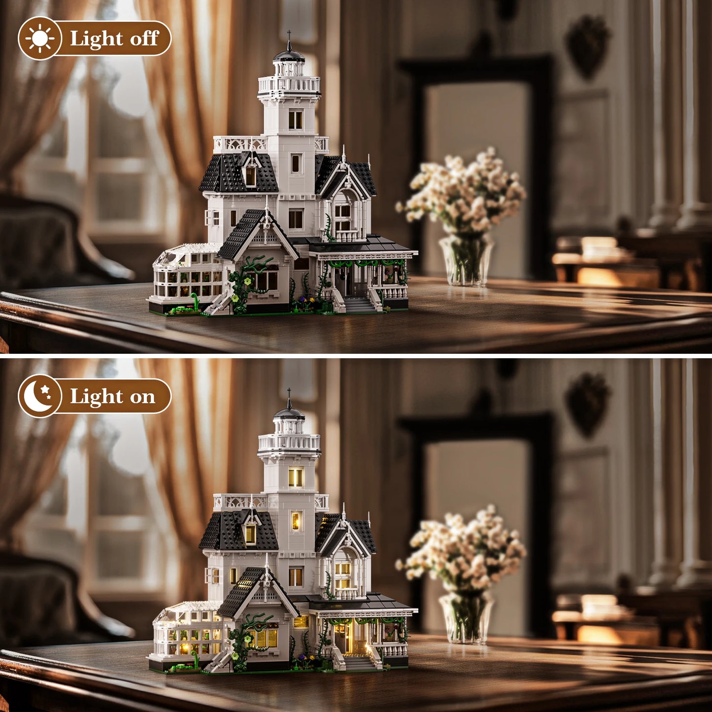 Vintage Architecture Building Blocks Medieval Cottage DIY Construction Kit