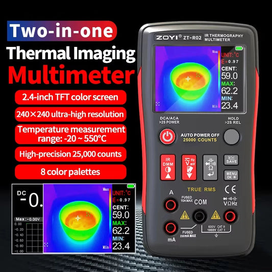 Integrated Thermal Multimeter 240x240 IR High Precision ZT-R02