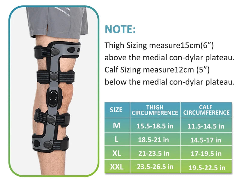 Size S Black Left Hinged Knee Brace