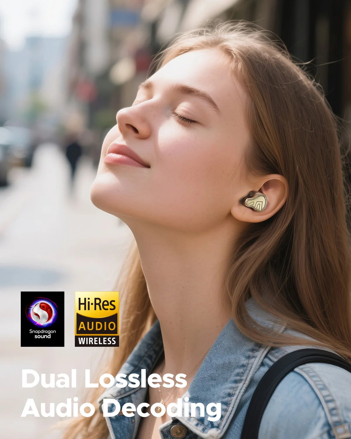 3 Driver Hybrid Wireless Earbuds with Adaptive ANC and LDAC