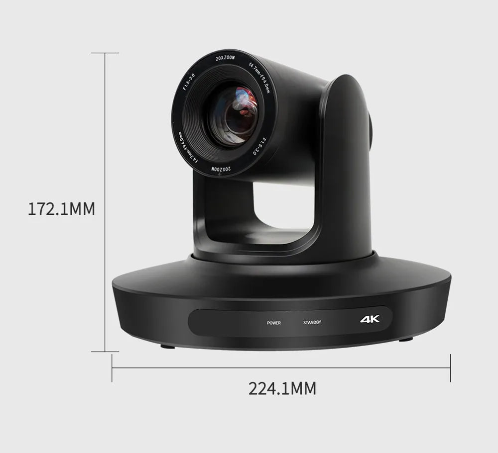4K 10X PTZ Conference Camera with LAN and HDMI