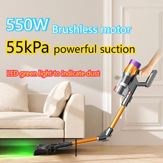 Rechargeable Heavy Duty Stick Vacuum Cleaner 55kPa Strong Suction