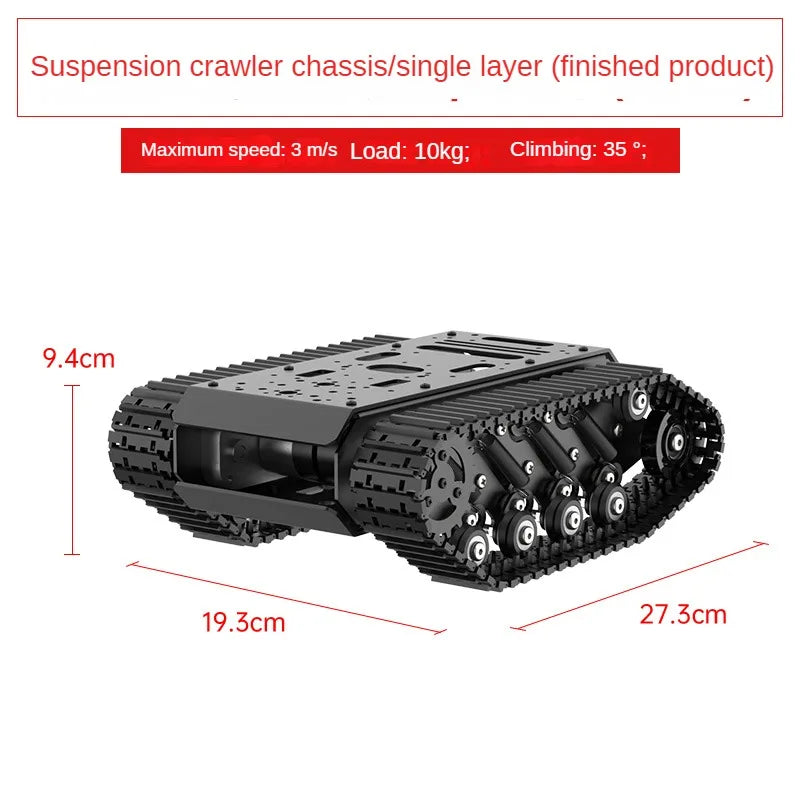 10kg Single Layer Metal Tank Chassis with Motor Suspension