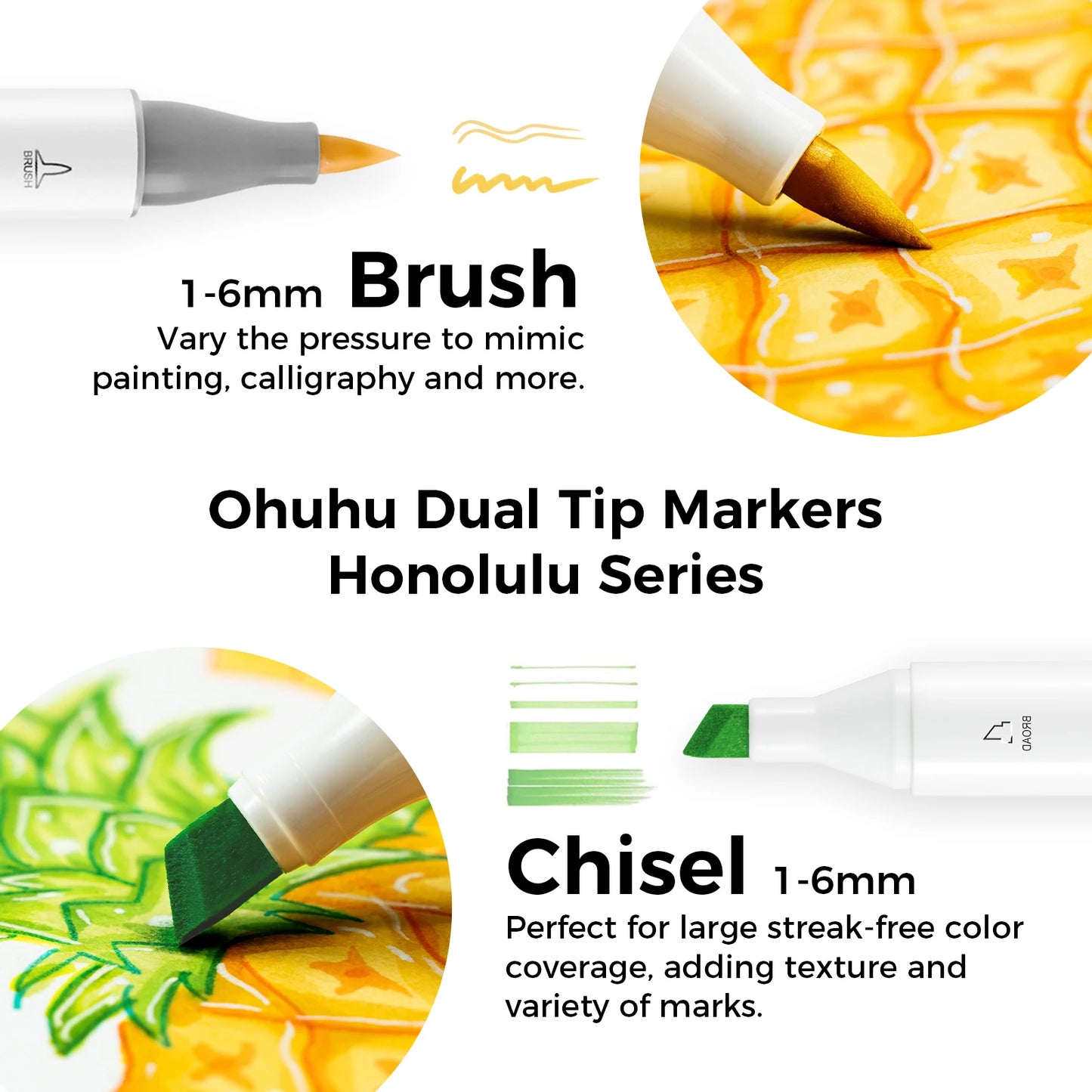104 Colors Alcohol Art Marker Set Dual Tip