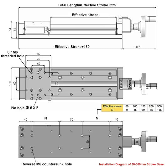 Precision 200mm Vertical Motion Slide Table for CNC Robotics