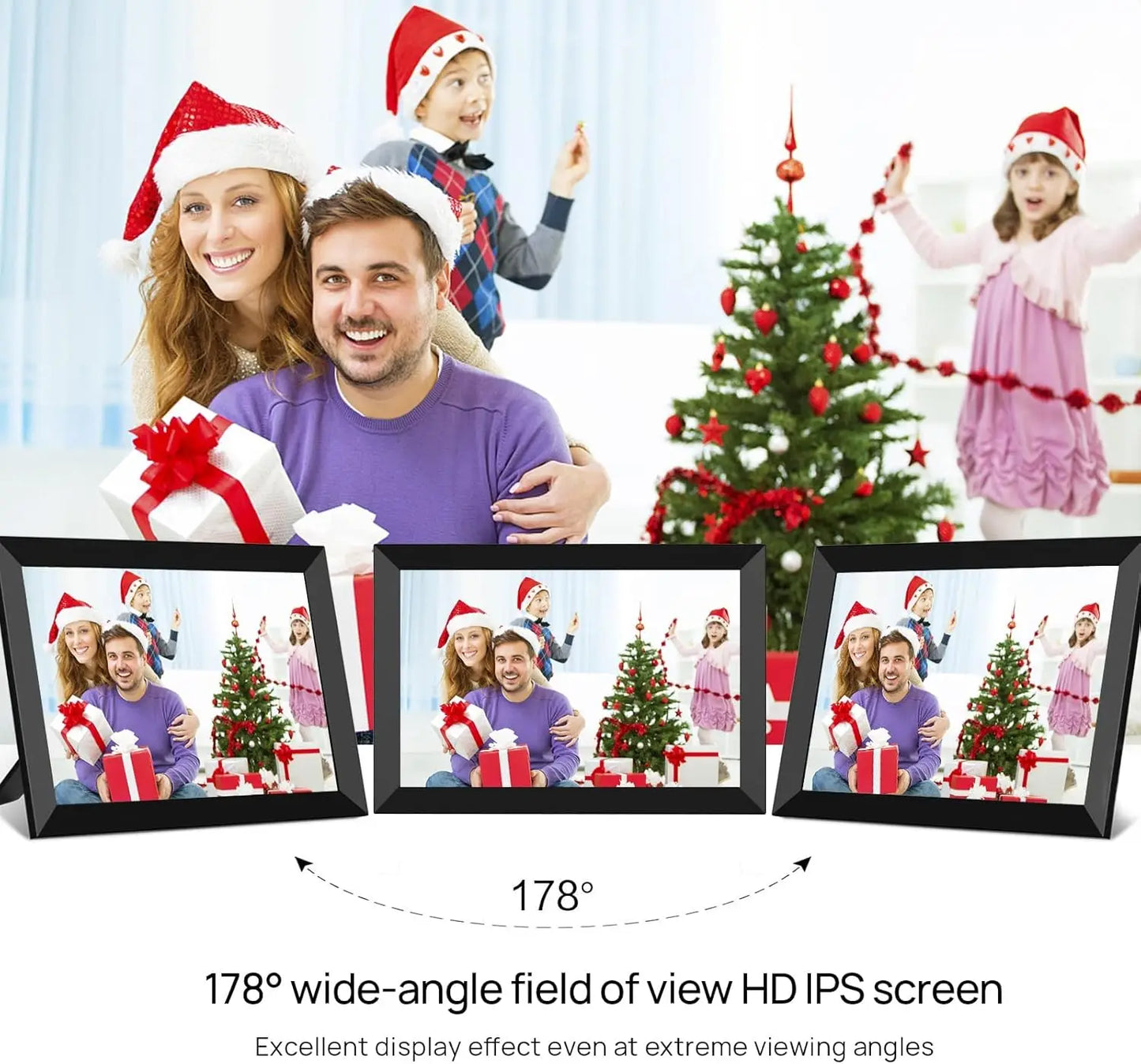 10.1" Smart WiFi Digital Photo Frame 32GB Storage