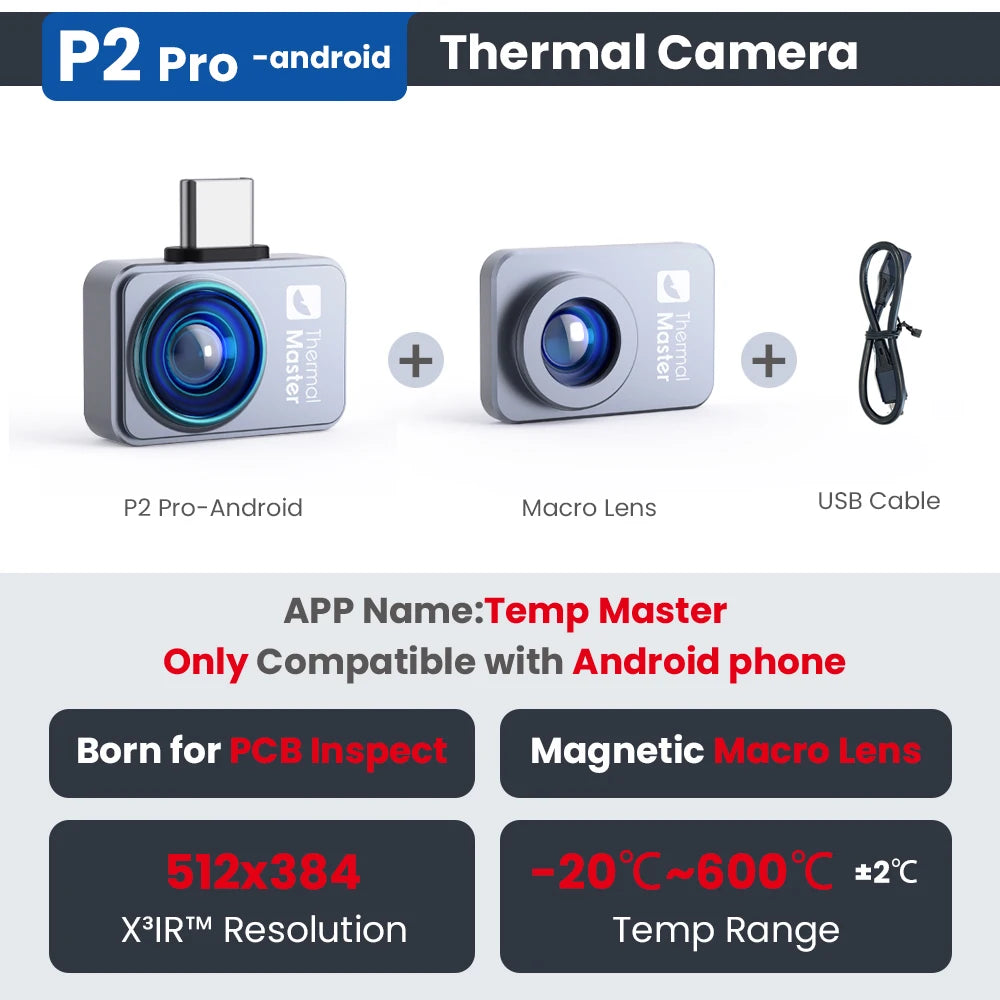 Pro Thermal Imaging Kit for Android with 15× Zoom