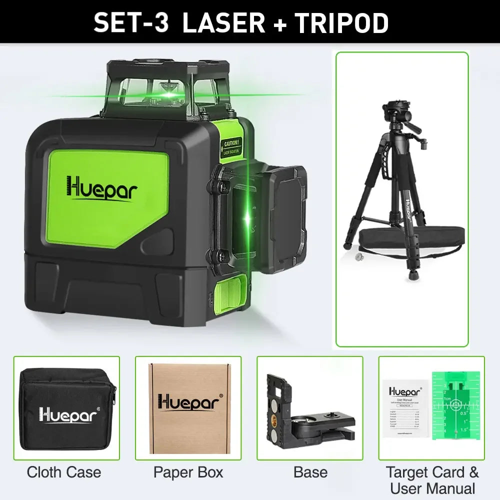 8 Line Self Leveling Laser Level Complete Kit