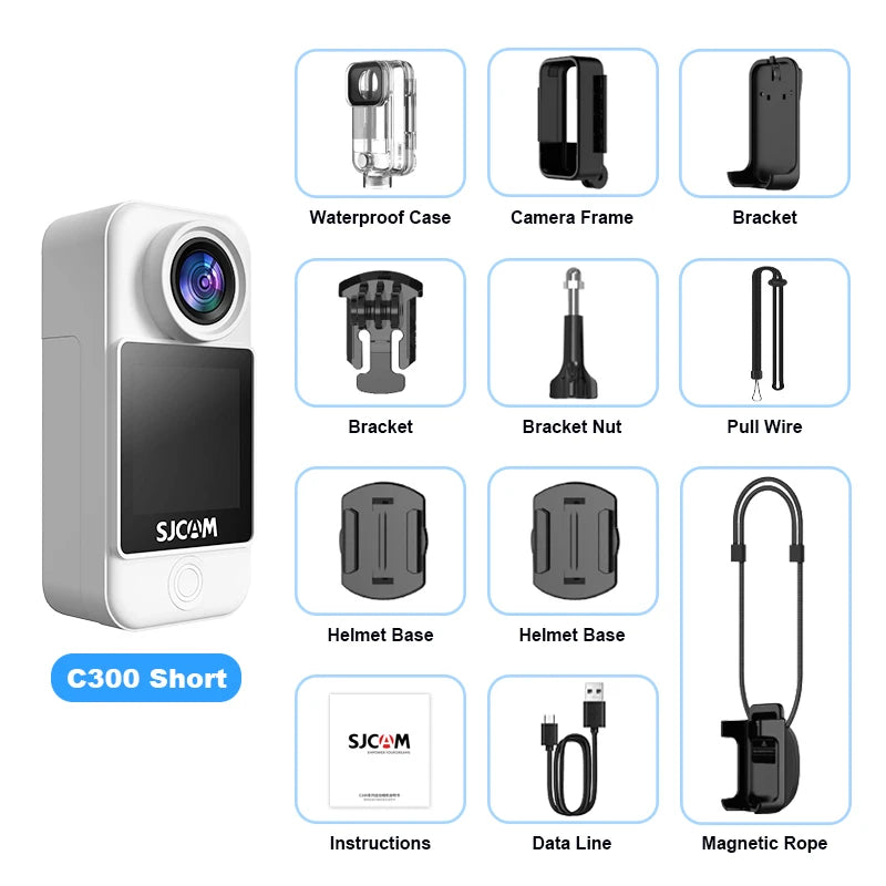 4K Waterproof Pocket Action Camera with 5G WiFi
