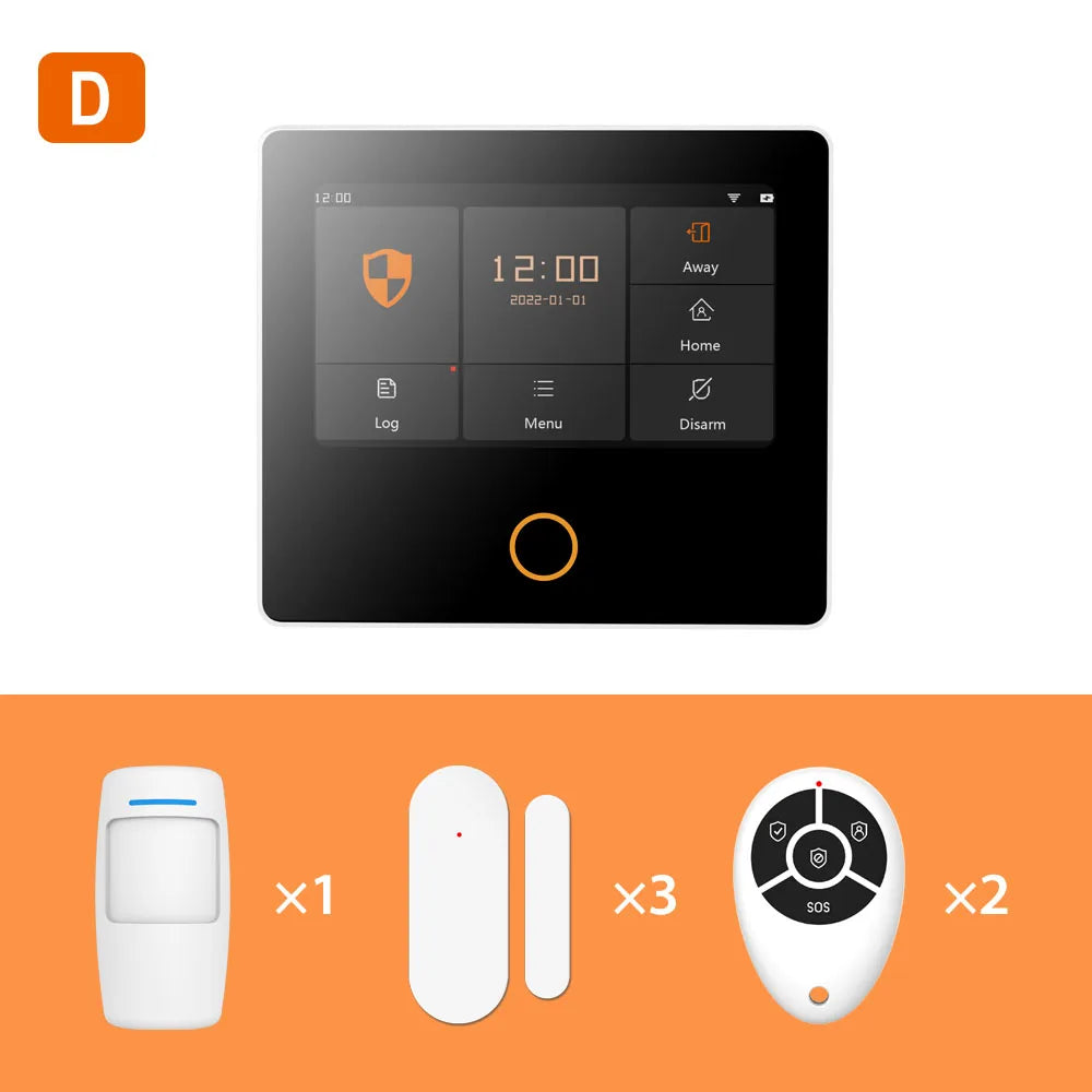7-Piece WiFi Home Security Alarm System with Touchscreen