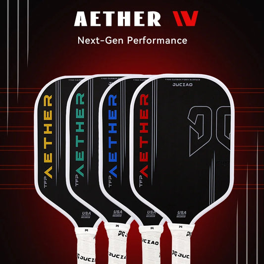 Red 16mm Carbon Pickleball Paddle for Powerful Spin Shots