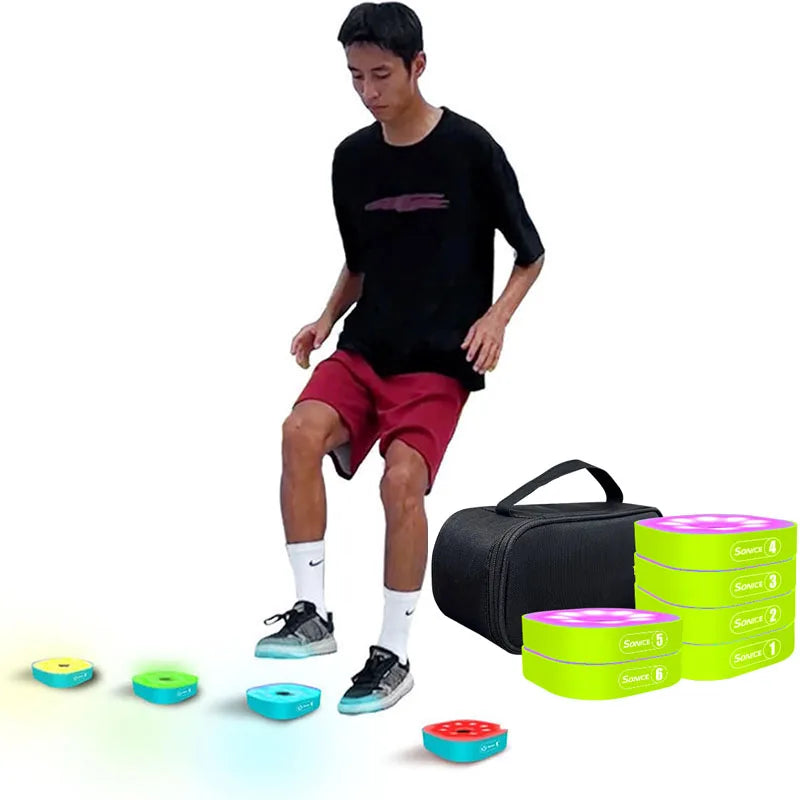 Remote-Controlled 6 Green Speed Training Lights