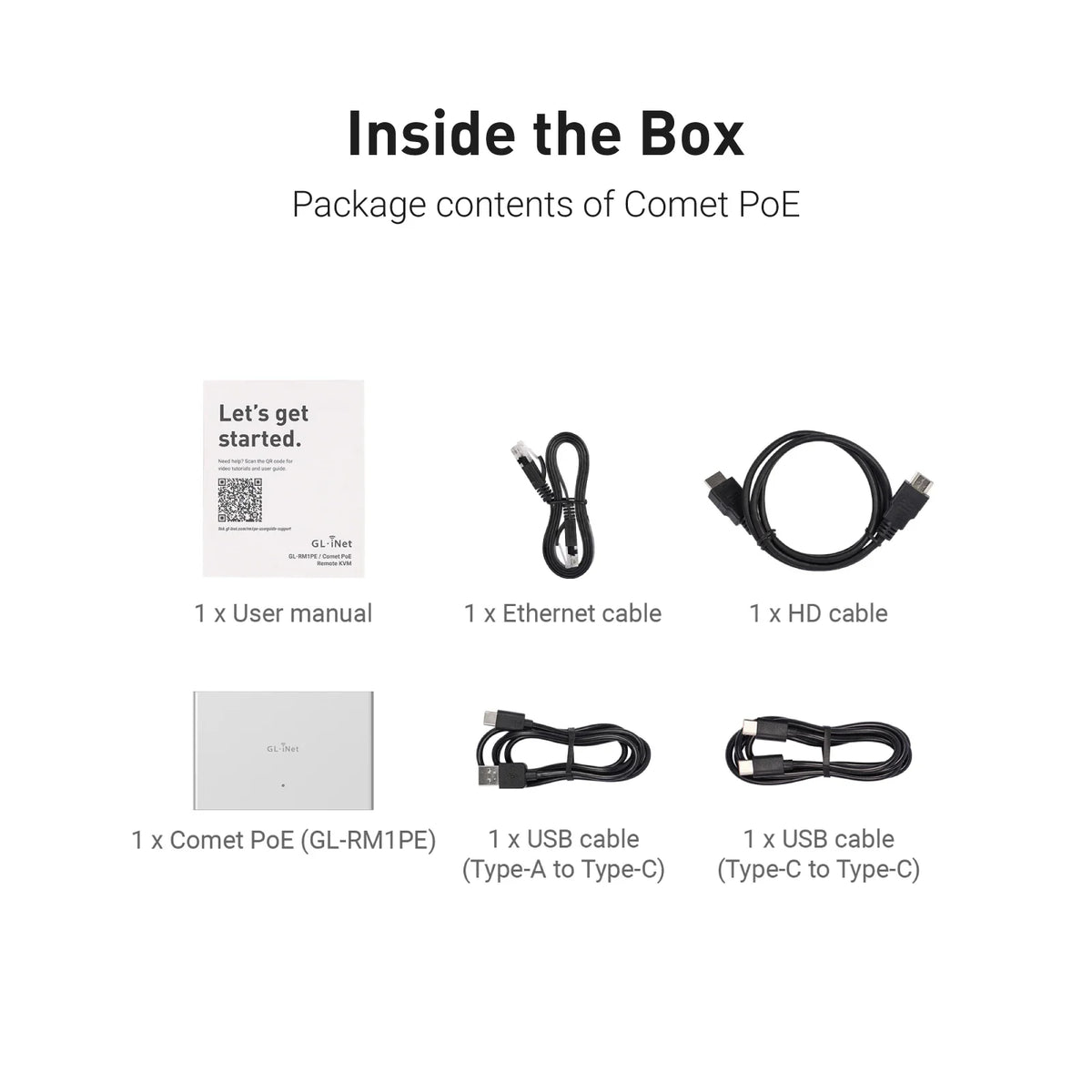 4K PoE Internet KVM with Type-C Power and 32GB Storage