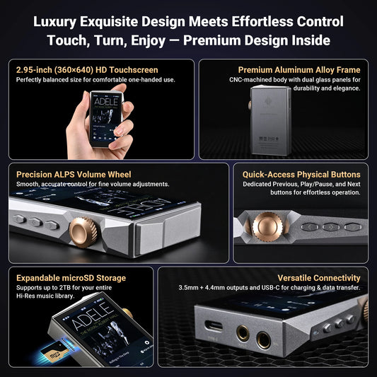 Portable Hi-Res Music Player 5.1 Bluetooth Streaming