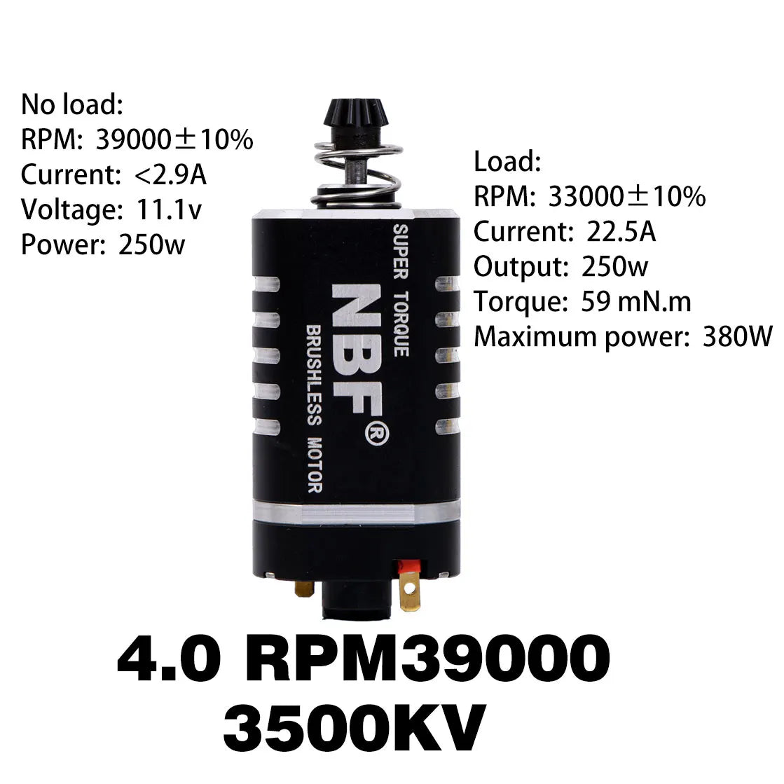 CNC 39000RPM Long Axis Brushless Gearbox Motor
