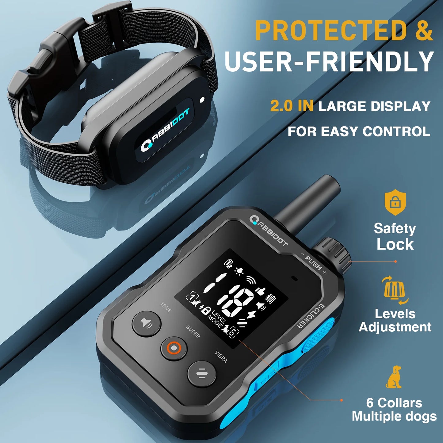 Waterproof Dog Training Collar with Remote 1250m